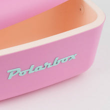 Lade das Bild in den Galerie-Viewer, Polarbox retro coolbox in bubblegum pink, featuring a stylish AirPop design for food and drink preservation.