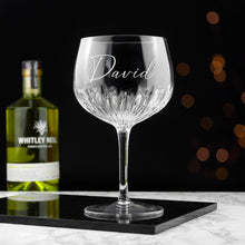 Charger l'image dans la galerie, Personalised crystal gin glass