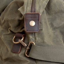 Charger l'image dans la galerie, Personalised Monogrammed Luxury Waxed Canvas Holdall