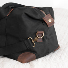 Charger l'image dans la galerie, Personalised Monogrammed Luxury Waxed Canvas Holdall