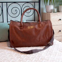 Charger l'image dans la galerie, Personalised Monogrammed vegan leather garment bag