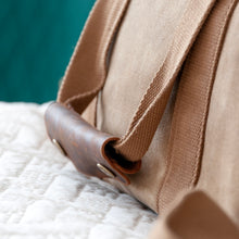 Charger l'image dans la galerie, Personalised Monogrammed Luxury Waxed Canvas Holdall