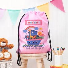 Carica l'immagine nel visualizzatore di Gallery, Personalised kids waterproof swim bag in a choice of colours