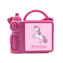 Charger l'image dans la galerie, Personalised kids lunch boxes with water bottle