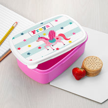 Charger l'image dans la galerie, Personalised kids unicorn lunch box