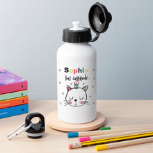 Indlæs billede til gallerivisning Personalised kids cattitude water bottle
