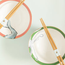 Carica l'immagine nel visualizzatore di Gallery, Yvonne Ellen set of Ramen bowls with chopsticks