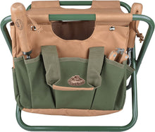 Indlæs billede til gallerivisning Garden tool stool & bag in green