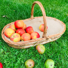Indlæs billede til gallerivisning Oval lined barley twist willow garden trug
