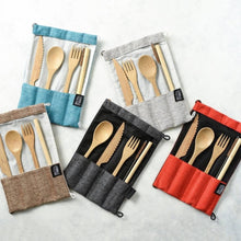 Load image into Gallery viewer, Reusable Bamboo cutlery