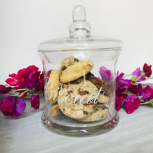 Load image into Gallery viewer, Biscuit jar made from glass with a lid