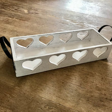 Load image into Gallery viewer, Wooden planter tray in grey or white