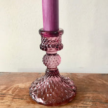 Load image into Gallery viewer, Coloured glass candlesticks