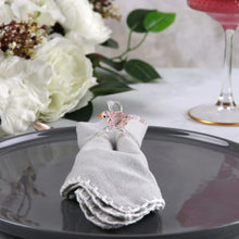 Indlæs billede til gallerivisning Blown glass bird napkin ring