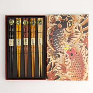 Chopstick gift set in Koi box