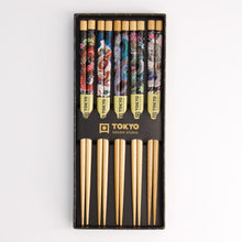 Indlæs billede til gallerivisning Chopstick gift set of 5 in Yakuza Blue Dragon
