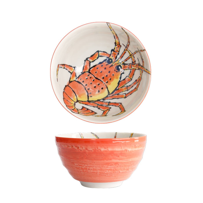 Tokyo, seafood/rice bowl, in lobster red