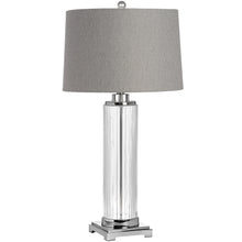 Indlæs billede til gallerivisning Glass column table lamp
