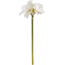 Load image into Gallery viewer, Faux white Amaryllis flower
