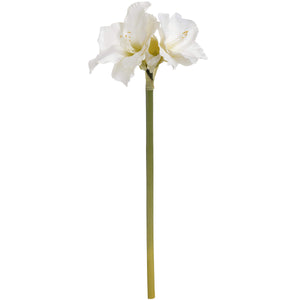 Faux white Amaryllis flower