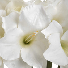 Load image into Gallery viewer, Faux white Amaryllis flower
