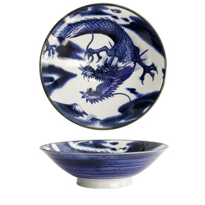 Tokyo, Japonism Dragon bowl gift set in blue