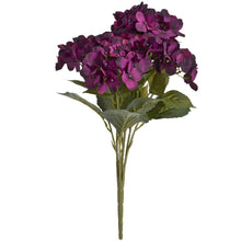 Load image into Gallery viewer, faux purple hydrangea bouquet
