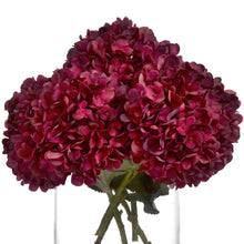 Carica l&#39;immagine nel visualizzatore di Gallery, Ruby red faux hydrangea
