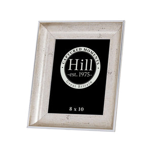 Antiqued silver crackle effect photo frame in three sizes