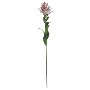 Faux Stargazer lily in pink & white