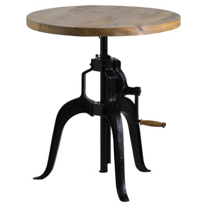 Adjustable bistro Industrial style table