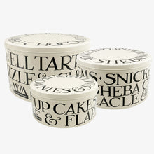 Indlæs billede til gallerivisning Emma Bridgewater &quot;Black Toast&quot; set of three cake tins
