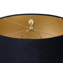 Indlæs billede til gallerivisning Black ceramic table lamp
