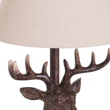 Charger l&#39;image dans la galerie, Stag head antiqued lamp
