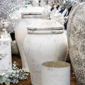 Stone ginger jar in two sizes