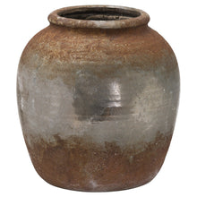 Load image into Gallery viewer, Large aged brown tone stone vase
