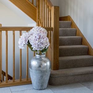 Giant pink faux hydrangea