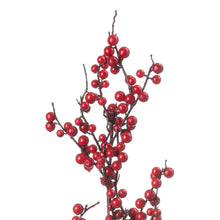 Load image into Gallery viewer, Large faux festive berry sprig
