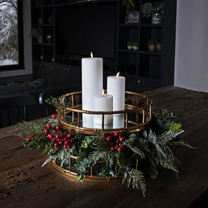 Large faux festive berry sprig