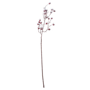 Large faux frosted berry sprig