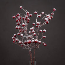 Indlæs billede til gallerivisning Large faux frosted berry sprig
