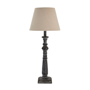 Incia column wooden table lamp