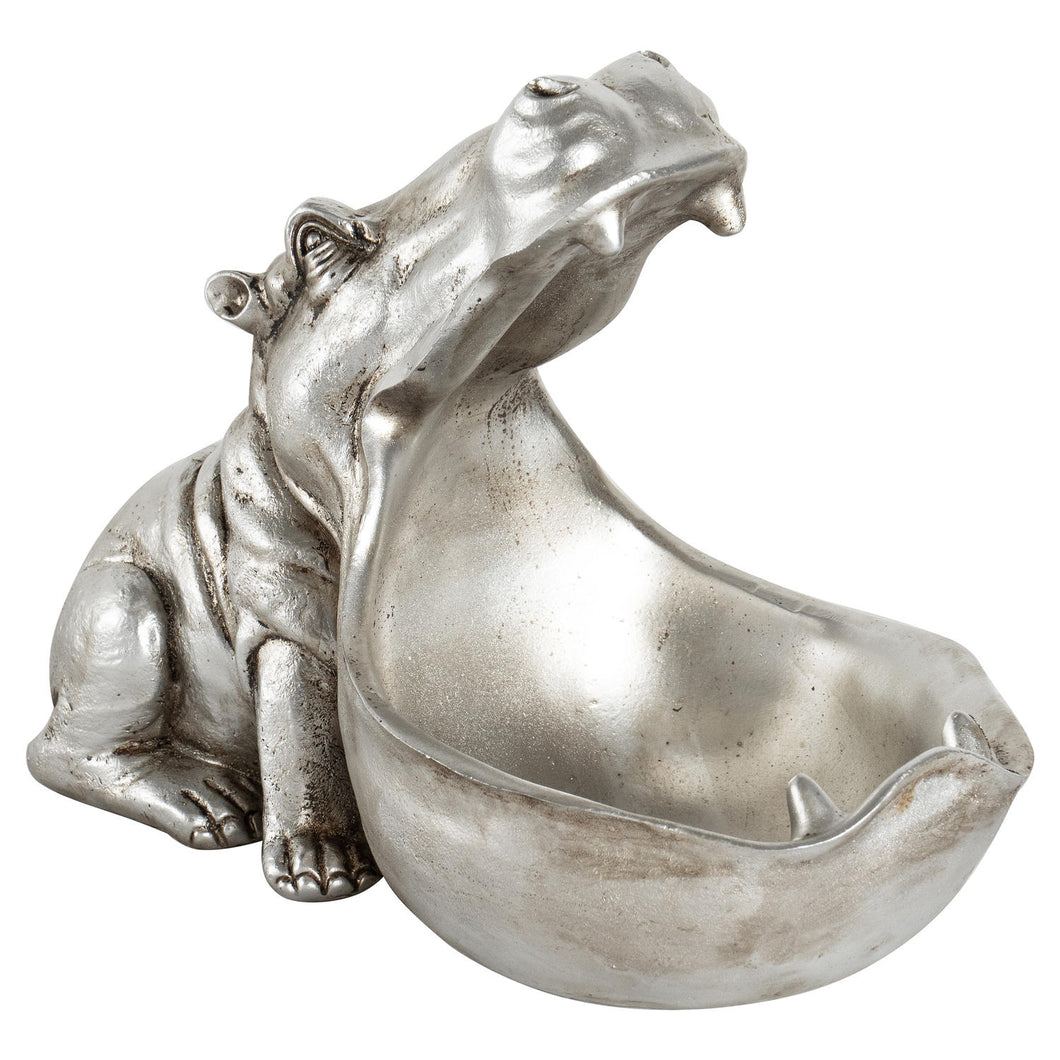 Hippo silver storage dish