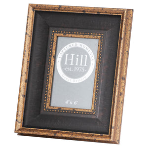 Black & antiqued gold beaded photo frame in three sizes