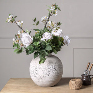 Tiber stone ceramic vase in two sizes