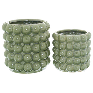 Ceramic Bubble planter in a range of colours & two sizes