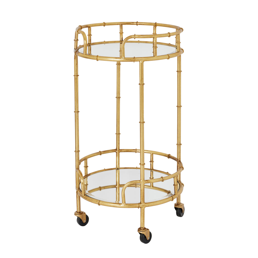 Round drinks trolley in a choice of colours