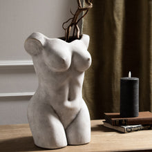 Lade das Bild in den Galerie-Viewer, Female figure stone ceramic vase
