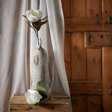 Load image into Gallery viewer, White faux magnolia stem
