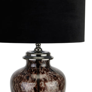 Dappled black Perugia table lamp